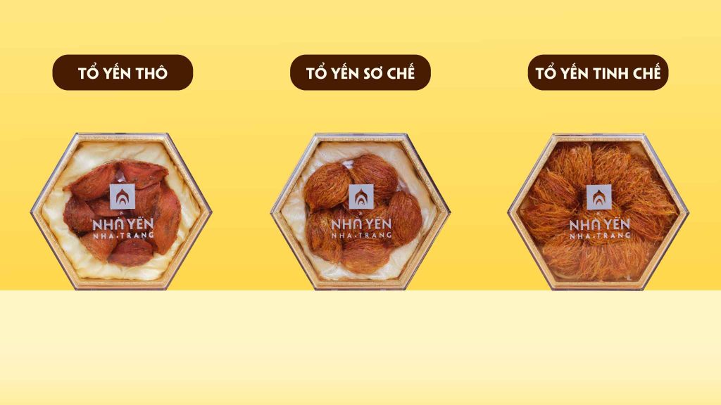 Phân loại sản phẩm yến sào